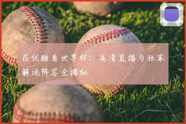 在优酷看世界杯：高清直播与独家解说阵容全揭秘